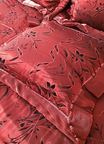 İstikbal bordo yatak örtüsü 260 x 270 çeyiz - Görsel 8