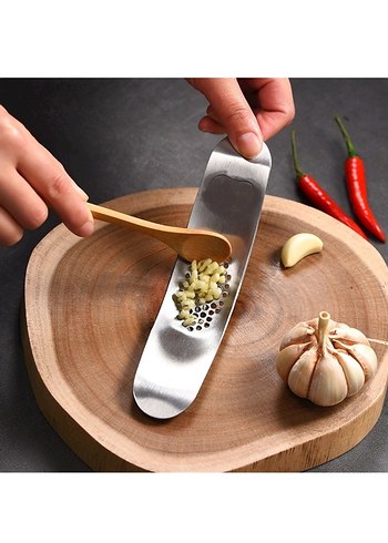 Paslanmaz Çelik Sarımsak Ezici - Görsel 4