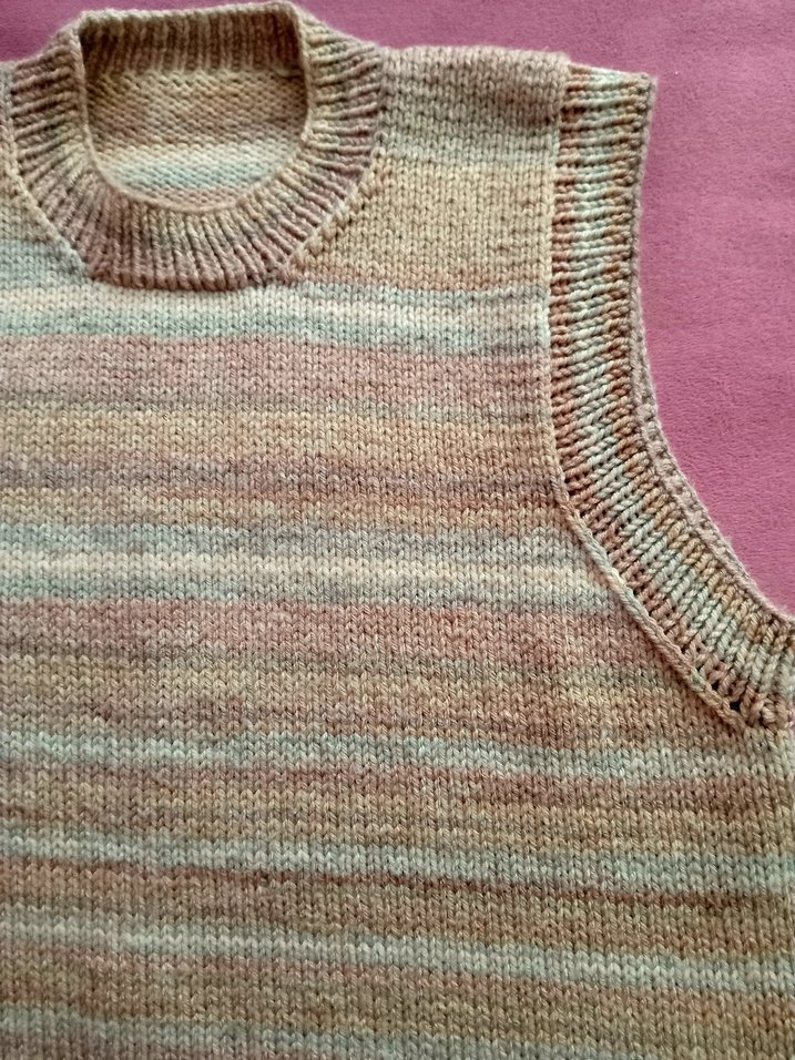 Bej Bohem el örgüsü süveter - Görsel 3