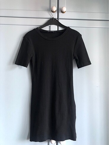Siyah Mini Günlük Elbise Trendyol