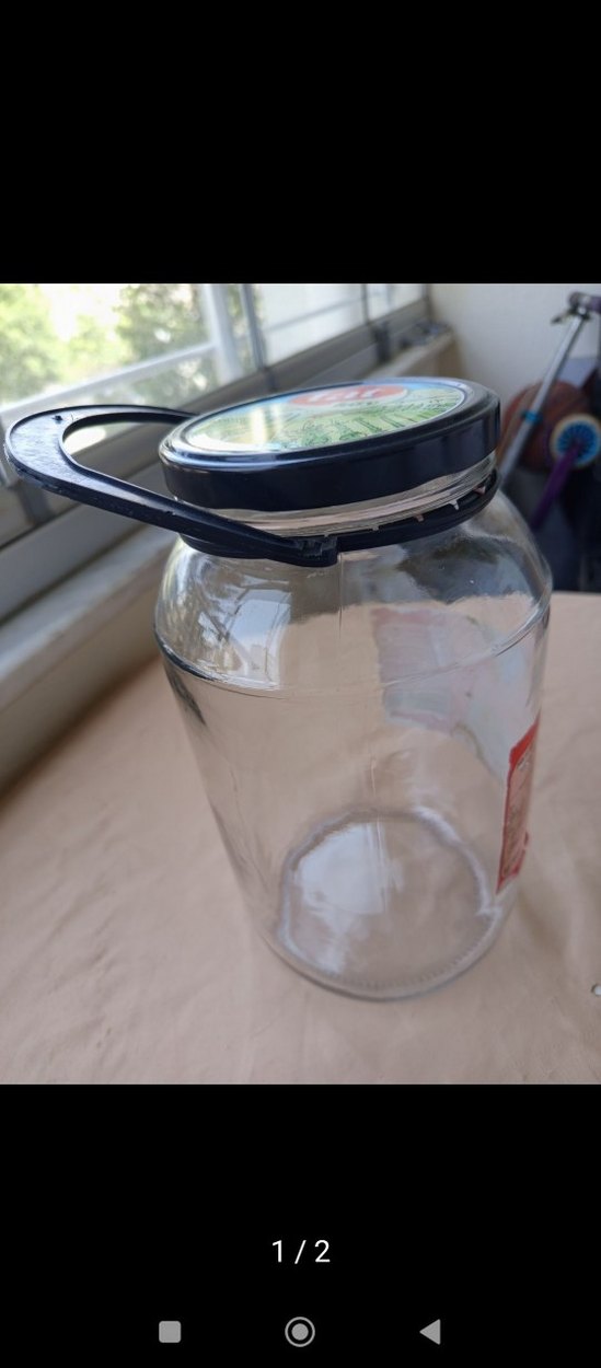 Siyah Kapaklı Cam Bebek Kavanozu - Görsel 2