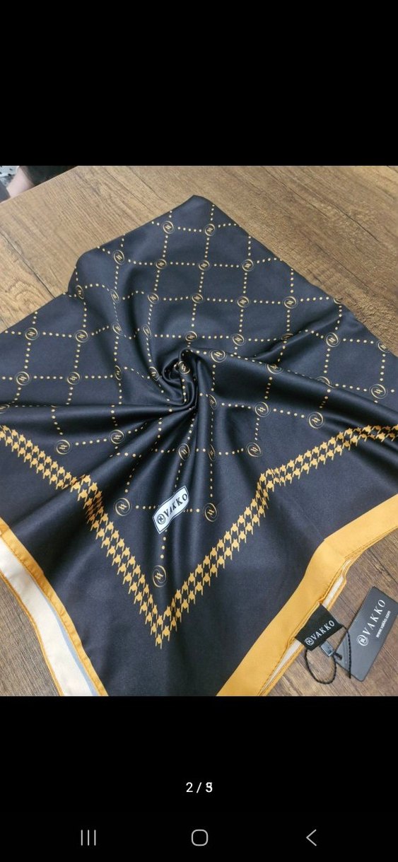 vakko soft ipek eşarp - Görsel 2