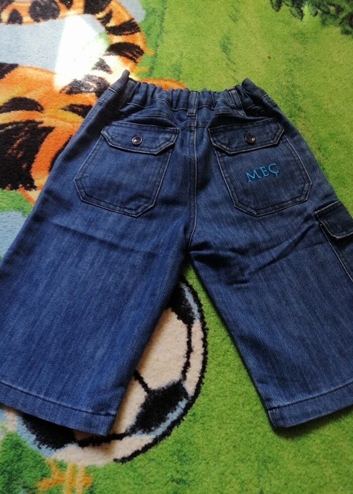 ÇOCUK KOT PANTOLON KAPRİ - Görsel 2