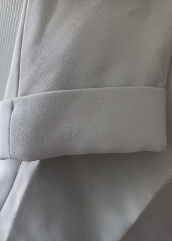 s Beden Düğmeli krem rengi Kadın Blazer Ceket