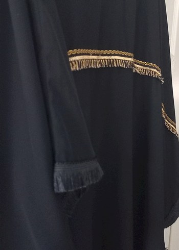 Gucci Uzun Kollu Siyah Nakışlı Kadın Panço