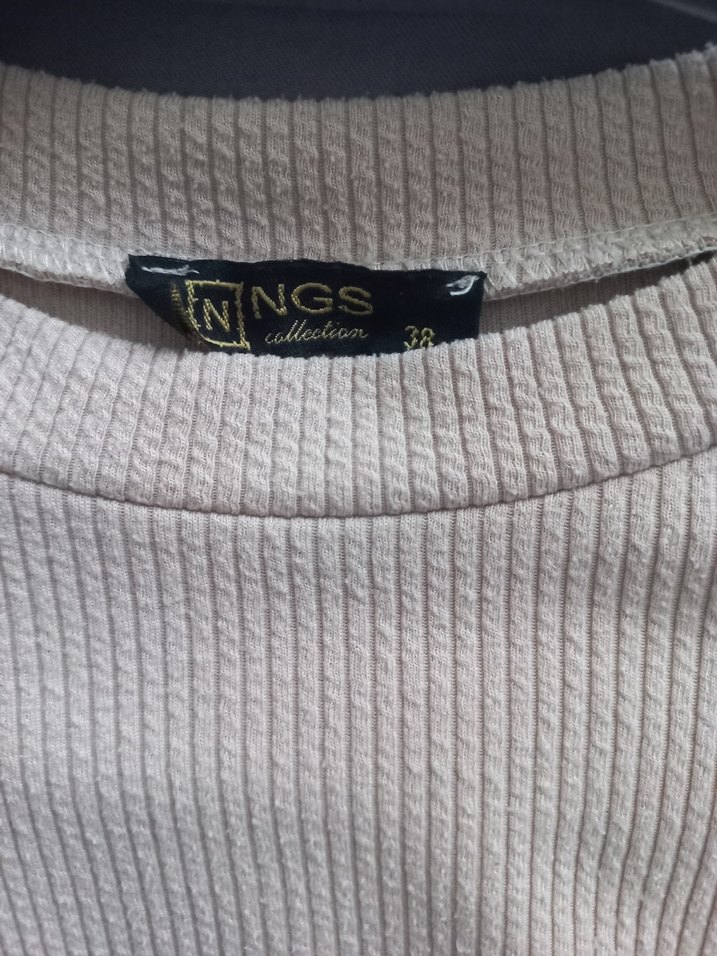 Bej Uzun Kollu Kadın Tunik - Görsel 2