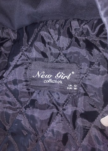 Uzun Siyah Goth Kadın Mont Kapüşonlu - Görsel 3