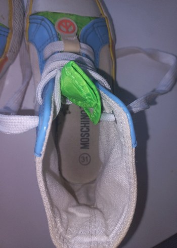 Beyaz Erkek Çocuk Spor Ayakkabı Velcro - Görsel 2