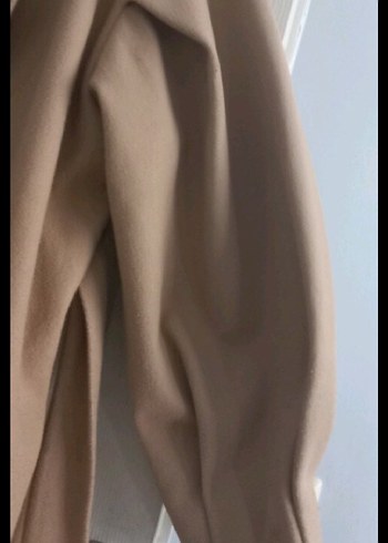 Bej Uzun Kesim Kadın Kaban - Görsel 3