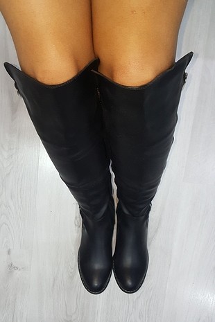 Zara soho marka 37 numara siyah dizüstü çizme 