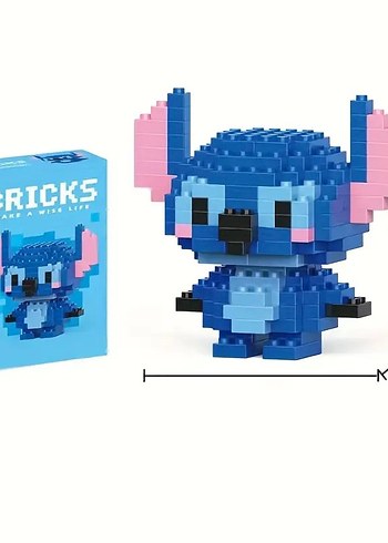  Beden Renk Disney Stitch & Angel Bricks Figür