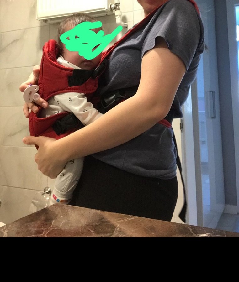 Parlak Kırmızı Bebek Taşıyıcı - Görsel 4