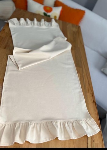 Karaca Home Bohem Beyaz Fırfırlı Masa Örtüsü