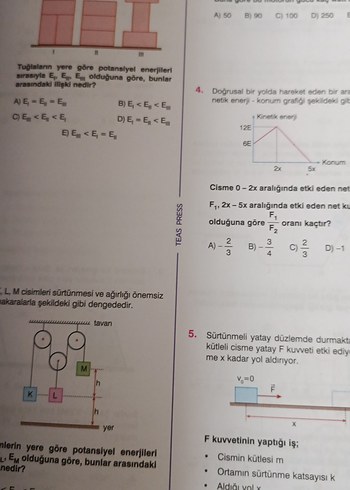 TEASKOP Fizik Soru Bankası - Güncel Müfredat