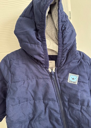 Koyu Mavi Fermuarlı Bebek Tulumu - Görsel 3