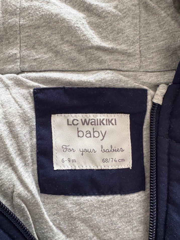 Koyu Mavi Fermuarlı Bebek Tulumu - Görsel 4