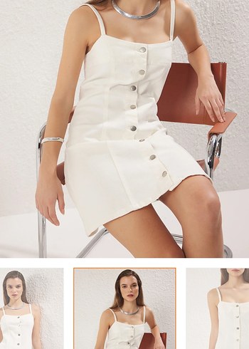 MİLLA KOT ELBİSE - Görsel 2