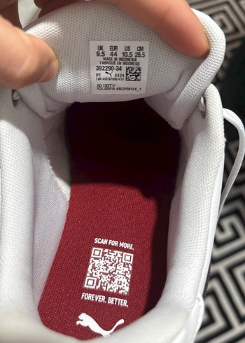 Puma Beyaz Bağcıklı Kadın Spor Ayakkabı