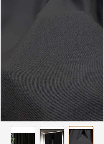 Pierre Cardin Siyah fon perde