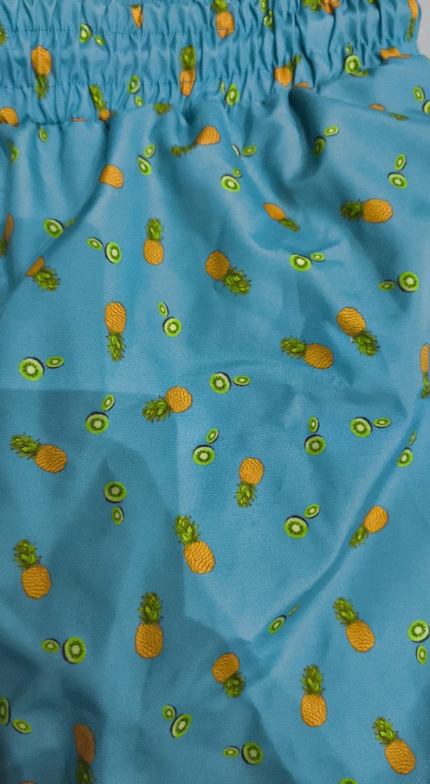 Erkek Renkli Mavi Mini Bağcıklı Şort - Görsel 2