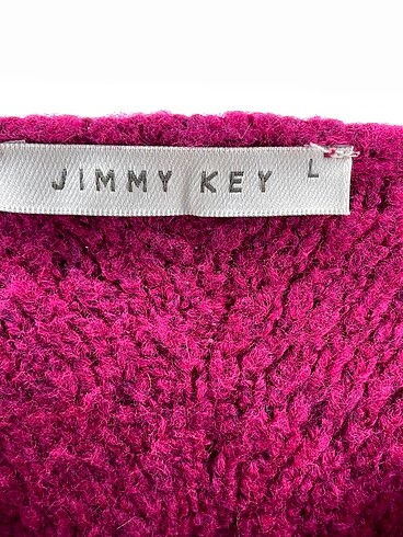 l Beden pembe Renk Jimmy Key Kazak / Triko %70 İndirimli.