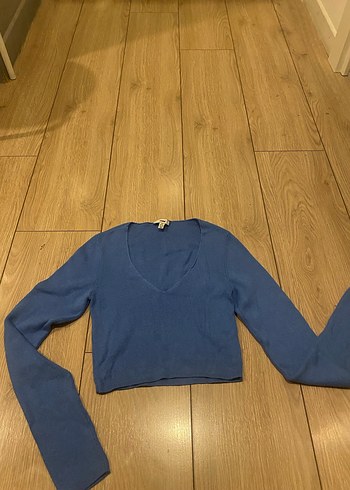 Mavi Jeans V yaka crop kazak