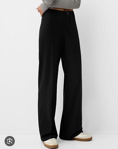 Bershka Bershka siyah kumaş pantolon