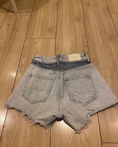 xs Beden Mavi jeans kot şort