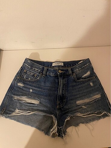 36 Beden mavi Renk Pull&Bear kot şort