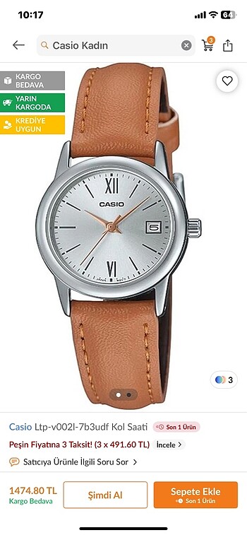 Casio Casio kadın saat