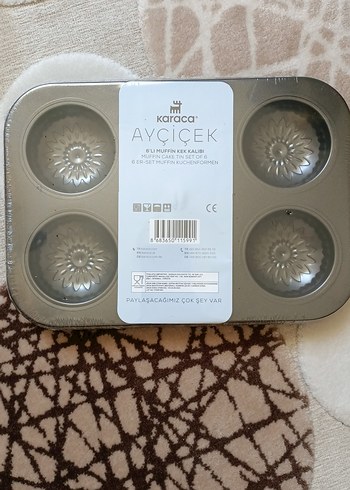 Karaca Ayçiçek 6'lı Muffin Kalıbı