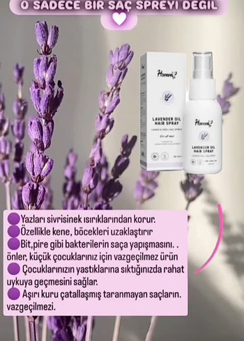 Homm Lavender Yağlı Saç Spreyi 60 ml - Görsel 5