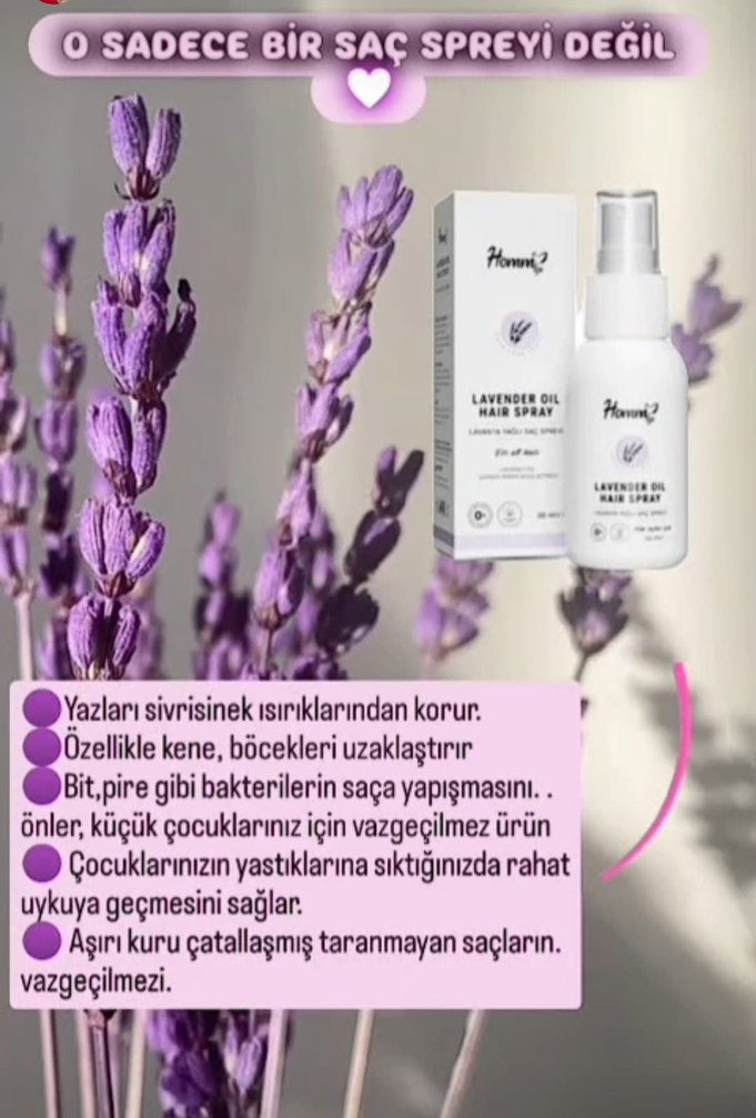 Homm Lavender Yağlı Saç Spreyi 60 ml - Görsel 5