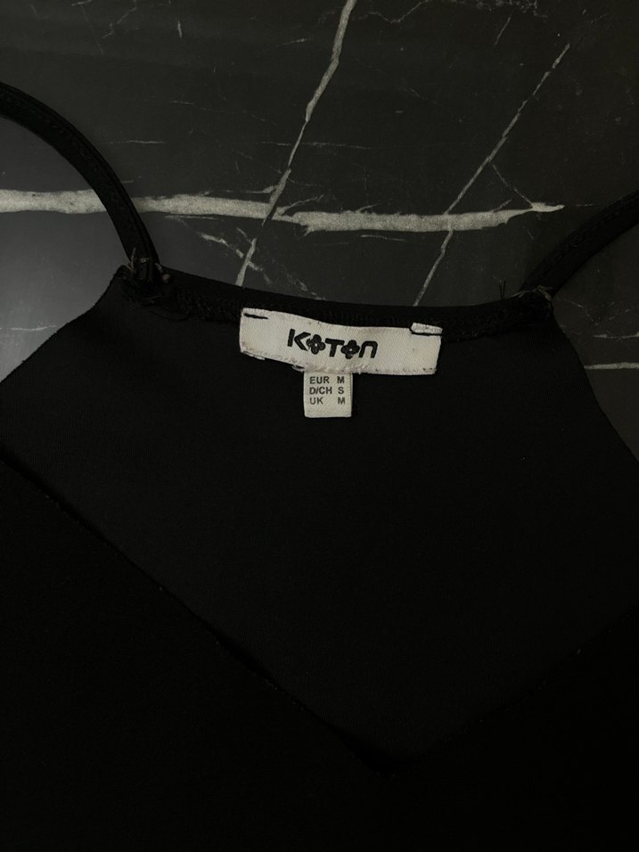 Siyah Midi V Yaka Kolsuz Elbise - Görsel 2