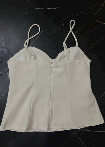 Beyaz Askılı Büstiyer - Görsel 2