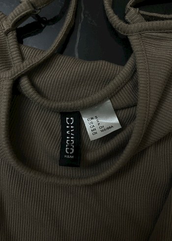 Bej Uzun Askılı Drapeli Elbise - Görsel 2