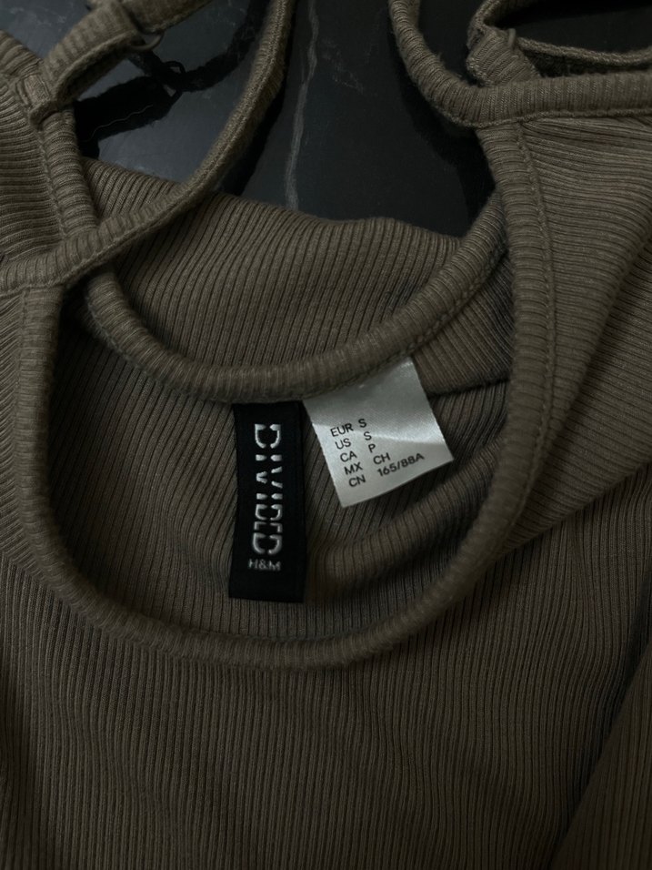 Bej Uzun Askılı Drapeli Elbise - Görsel 2