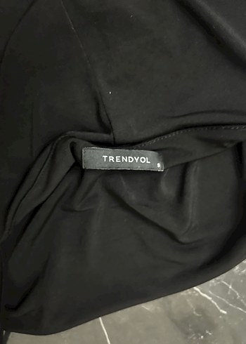 Siyah Uzun Askılı Drapeli Kadın Elbise - Görsel 3