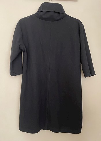 Siyah Boğazlı Kısa Kollu Hamile Tişört - Görsel 3