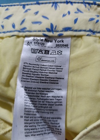 Kadın sarı Kısa Bermuda Şort - Görsel 9