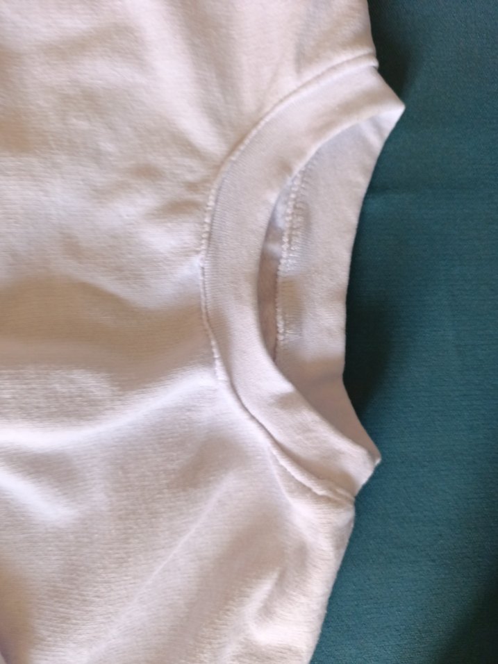 Beyaz Kadın Oversize Pamuklu Sweatshirt - Görsel 2