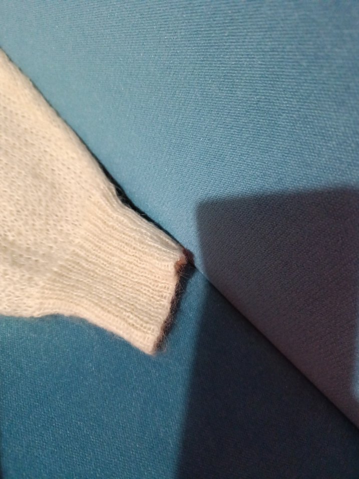 Beyaz Örgü Kadın Hırka - Görsel 5