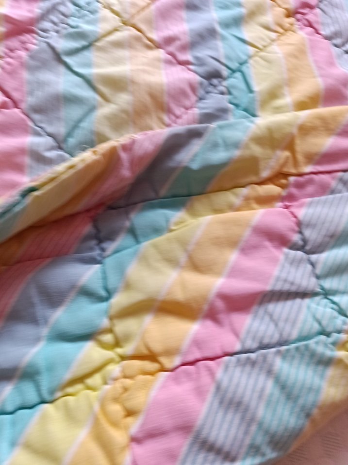 Pastel Renkli Batik çift kişilik elyaf yorgan - Görsel 3