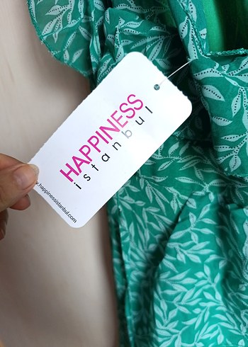 Yeşil Renkli Bohem Uzun Elbise - Görsel 6