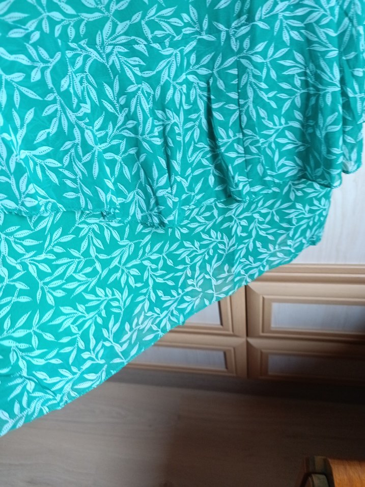 Yeşil Renkli Bohem Uzun Elbise - Görsel 4