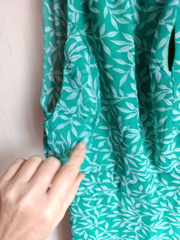 Yeşil Renkli Bohem Uzun Elbise - Görsel 2