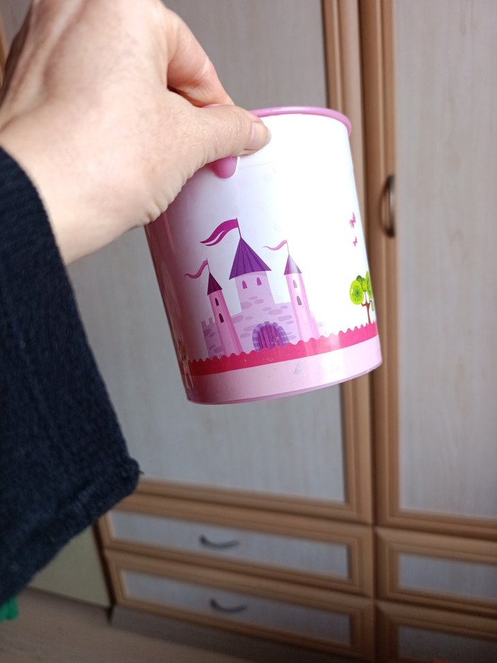 Pembe Unicorn Desenli Plastik Su kabı - Görsel 4