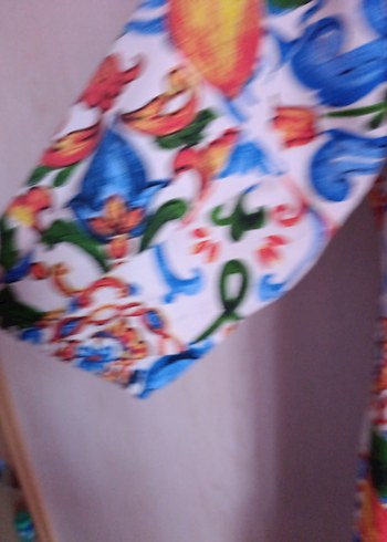 Bohem Çok Renkli Uzun Elbise - Görsel 4