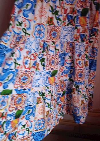 Bohem Çok Renkli Uzun Elbise - Görsel 6