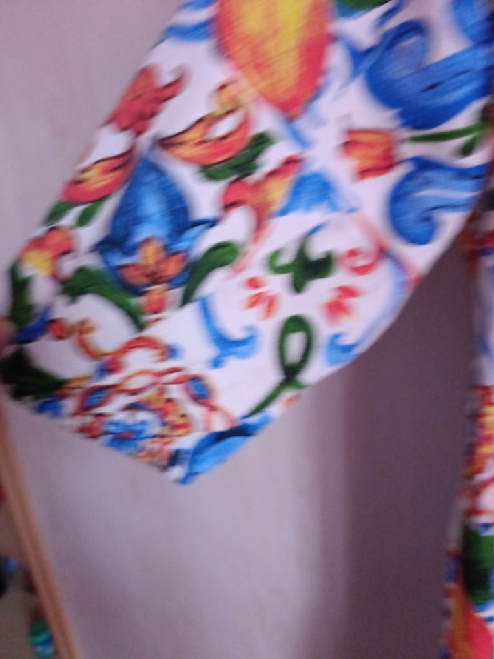 Bohem Çok Renkli Uzun Elbise - Görsel 4